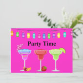 INVITATION TOUTE OCCASION BEACH COCKTAIL PARTY FLURO ROSE (Debout devant)