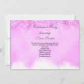 Invitation Toute soirée margarita rose à talons hauts (Dos)