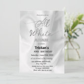 Invitation Toutes les affaires blanches ou la fête (Debout devant)