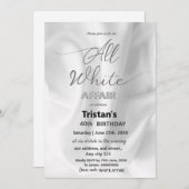 Invitation Toutes les affaires blanches ou la fête (Devant / Derrière)