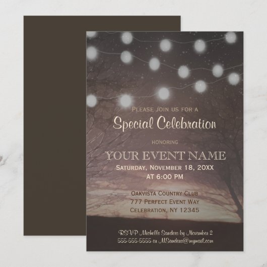 Invitation Toutes les fins | Coucher de soleil (Devant / Derrière)