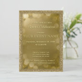 Invitation Toutes les fins | Or (Debout devant)