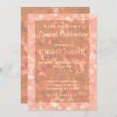 Invitation Toutes les fins | Parties scintillant de pêche (Devant / Derrière)