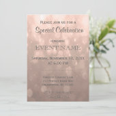 Invitation Toutes les fins | Peach Bokeh (Debout devant)