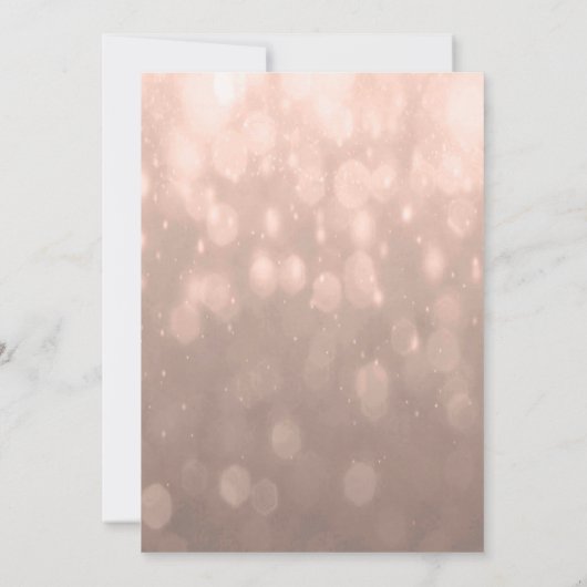 Invitation Toutes les fins | Peach Bokeh (Dos)