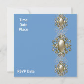 Invitation Toutes Les Occasions Art Nouveau Bijou (Dos)