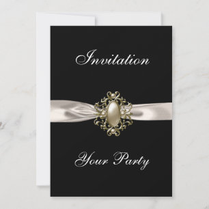 Invitation Toutes les occasions Biege Cream Jewel 