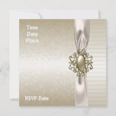 Invitation Toutes Les Occasions Biege Cream Jewel (Dos)