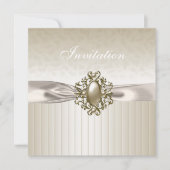 Invitation Toutes Les Occasions Biege Cream Jewel (Devant)