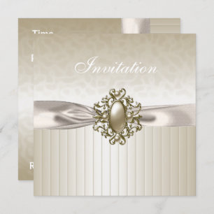 Invitation Toutes Les Occasions Biege Cream Jewel