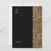 Invitation Toutes les occasions Black Gold Animal (Dos)