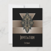 Invitation Toutes les Occasions Black Gold Biege A (Devant)