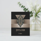 Invitation Toutes les Occasions Black Gold Biege A (Debout devant)