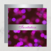 Invitation Toutes Les Occasions Bulles D'Argent Ro (Devant / Derrière)