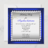 Invitation Toutes les occasions Champagne Royal Blue Heels Go (Dos)