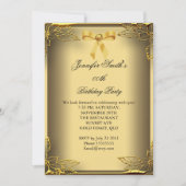 Invitation Toutes les Occasions Elite Elegant Party Gold Dama (Devant)