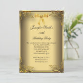 Invitation Toutes les Occasions Elite Elegant Party Gold Dama (Debout devant)
