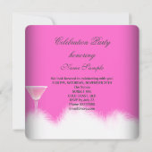 Invitation Toutes les occasions Pink Margarita High Heels Par (Dos)