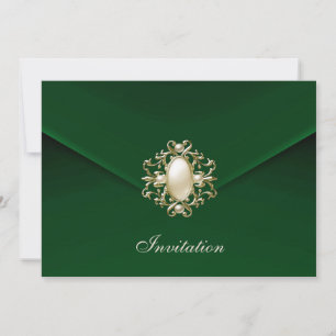 Invitation Toutes les occasions Royal Green Velvet