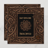 Invitation Toutes Les Occasions Zizzago Steampunk  (Devant / Derrière)