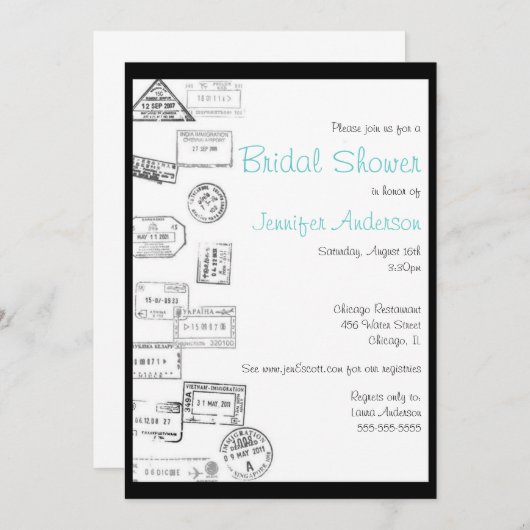 Invitation Toutes les routes m'ont conduit à vous - Invitatio (Devant / Derrière)