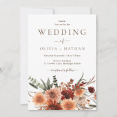 Invitation Toutes les saisons Divine Boho Floral Mariage (Devant)