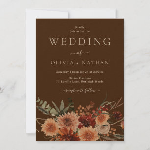 Invitation Toutes les saisons Rustique moderne Mariage bohème