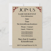 Invitation Toutes Occasions (Dos)