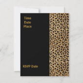 Invitation Toutes Occasions Impression Animale Ajo (Dos)
