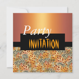 Invitation Toutes Occasions Impression Animale Noi