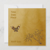Invitation Toutes Occasions Or Asiatique (Dos)