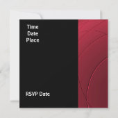 Invitation Toutes Occasions Riche Impression Rouge (Dos)