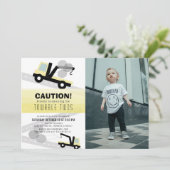 Invitation Towable Twos Wrecker 2e anniversaire (Debout devant)