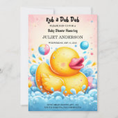 Invitation Toy Pool en mousse Bash Twin en caoutchouc Baby sh (Devant)