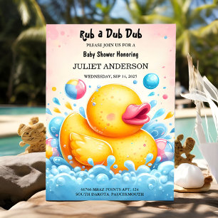 Invitation Toy Pool en mousse Bash Twin en caoutchouc Baby sh