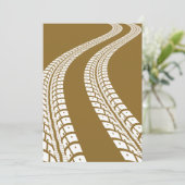 Invitation Traces de pneus (Debout devant)