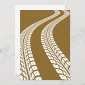 Invitation Traces de pneus (Devant / Derrière)