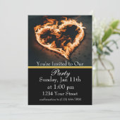 Invitation Tracez un chemin jusqu'à notre fête du feu ! (Debout devant)