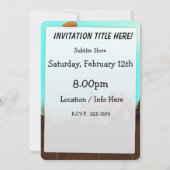 Invitation Tracteur agricole vintage (Dos)