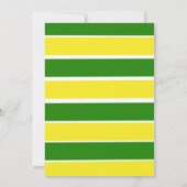 Invitation Tracteur jaune vert tendance Boy Fête d'anniversai (Dos)