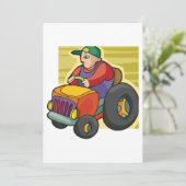 Invitation Tracteur routier agricole (Debout devant)