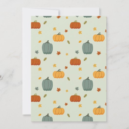 Invitation Tracteurs Citrouilles Anniversaire 1er automne Inv (Dos)