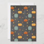 Invitation Tracteurs Citrouilles Anniversaire 1er Chalk d'aut (Dos)