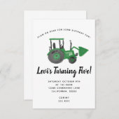 INVITATION TRACTOR (Devant / Derrière)