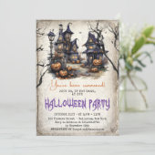 Invitation Tradition moderne classique Halloween Fun (Debout devant)