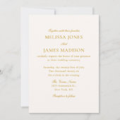 Invitation Traditional Classic Script 4 Photo QR Code Wedding (Devant)