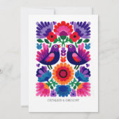 Invitation Traditional Colorful Folk Vibrant Pattern Wedding (Dos)