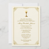 Invitation Traditional First Holy Communion Chalice (Devant)
