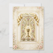 Invitation Traditional First Holy Communion Chalice (Dos)