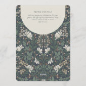 Invitation Traditional Floral Arts and Crafts Baby Shower (Dos)